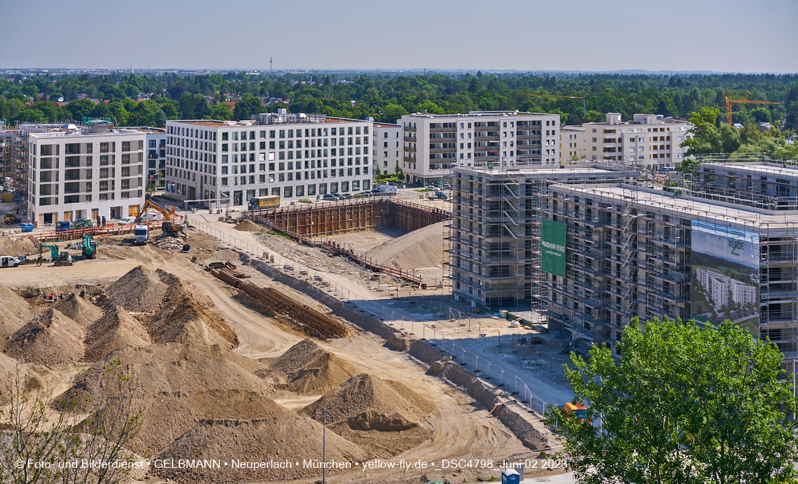 02.06.2023 - aktuelle Fotos von der Baustelle Alexisquartier in Neuperlach in München